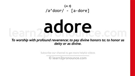 j'adore meaning english